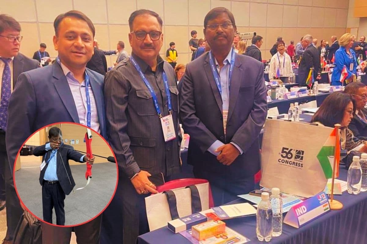 कोरिया के ग्वांगजू में 56वें विश्व तीरंदाजी सम्मेलन में शामिल हुए अर्जुन मुंडा