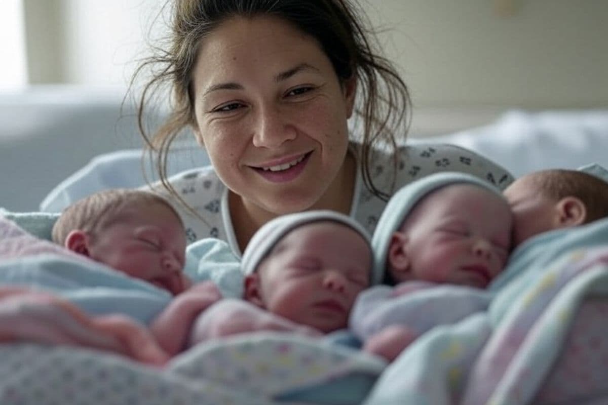 Baby Born Record: महिला ने दिया एक साथ 4 नवजातों को जन्म, सात बच्चों की बनी मां, 10 बच्चों का है रिकॉर्ड