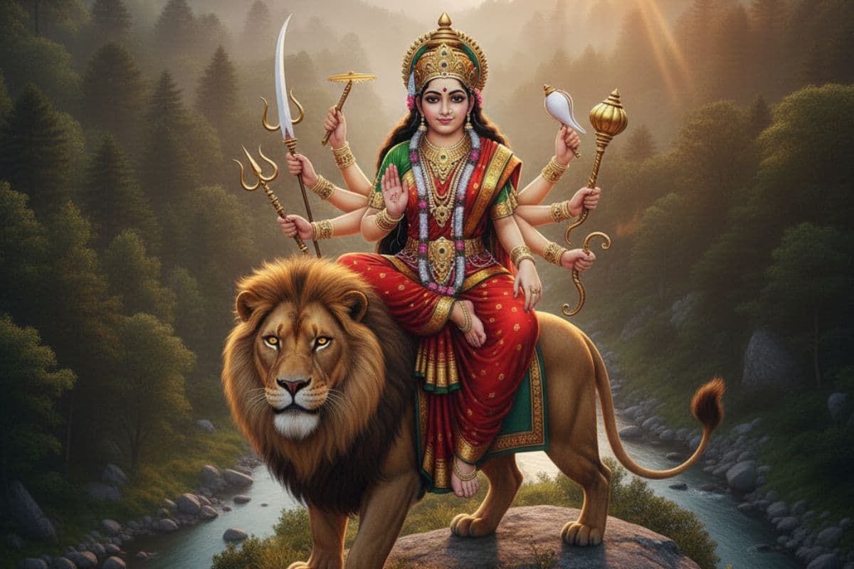 Durga Mata Story: मां दुर्गा शेर पर क्यों सवार होती हैं? जानिए इसके पीछे की कहानी