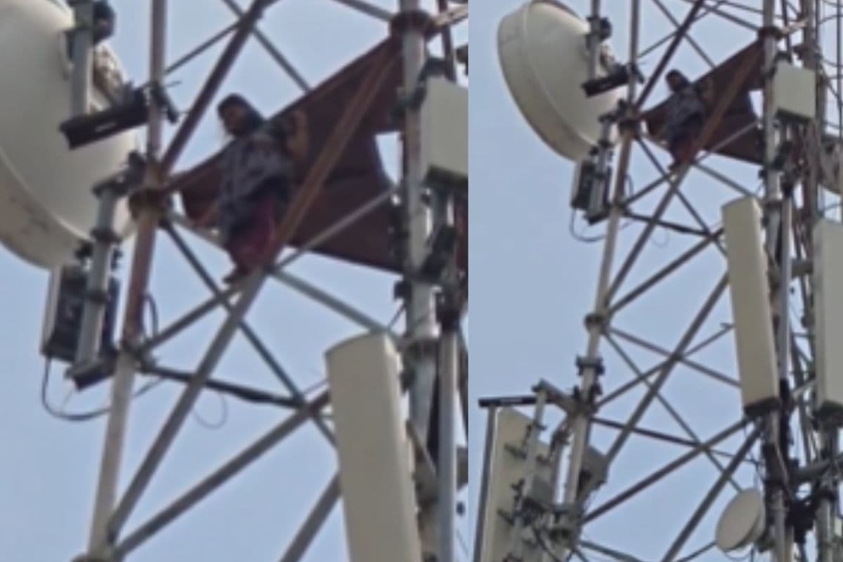 Video: शोले के वीरू की तरह टावर पर चढ़ी लड़की, चिल्लाकर बोली- ससुराल नहीं जाना… जानिए पूरा माजरा