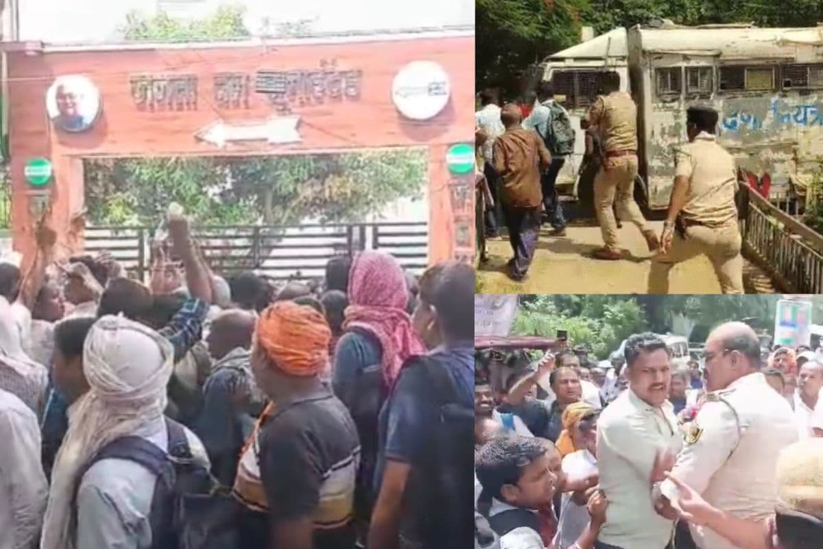 पटना में जेडीयू ऑफिस के बाहर परिचारी संघ का जोरदार प्रदर्शन, रिजल्ट नहीं आने पर भड़का आक्रोश