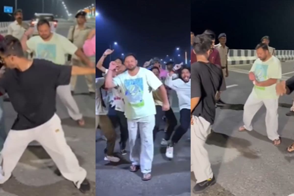 Video: तेजस्वी का ये वाला डांस आपने देखा क्या? यात्रा से फ्री होते ही पटना के मरीन ड्राइव पर थिरकते दिखे