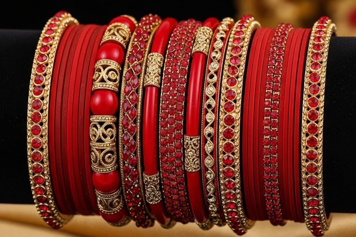 red bangle design
