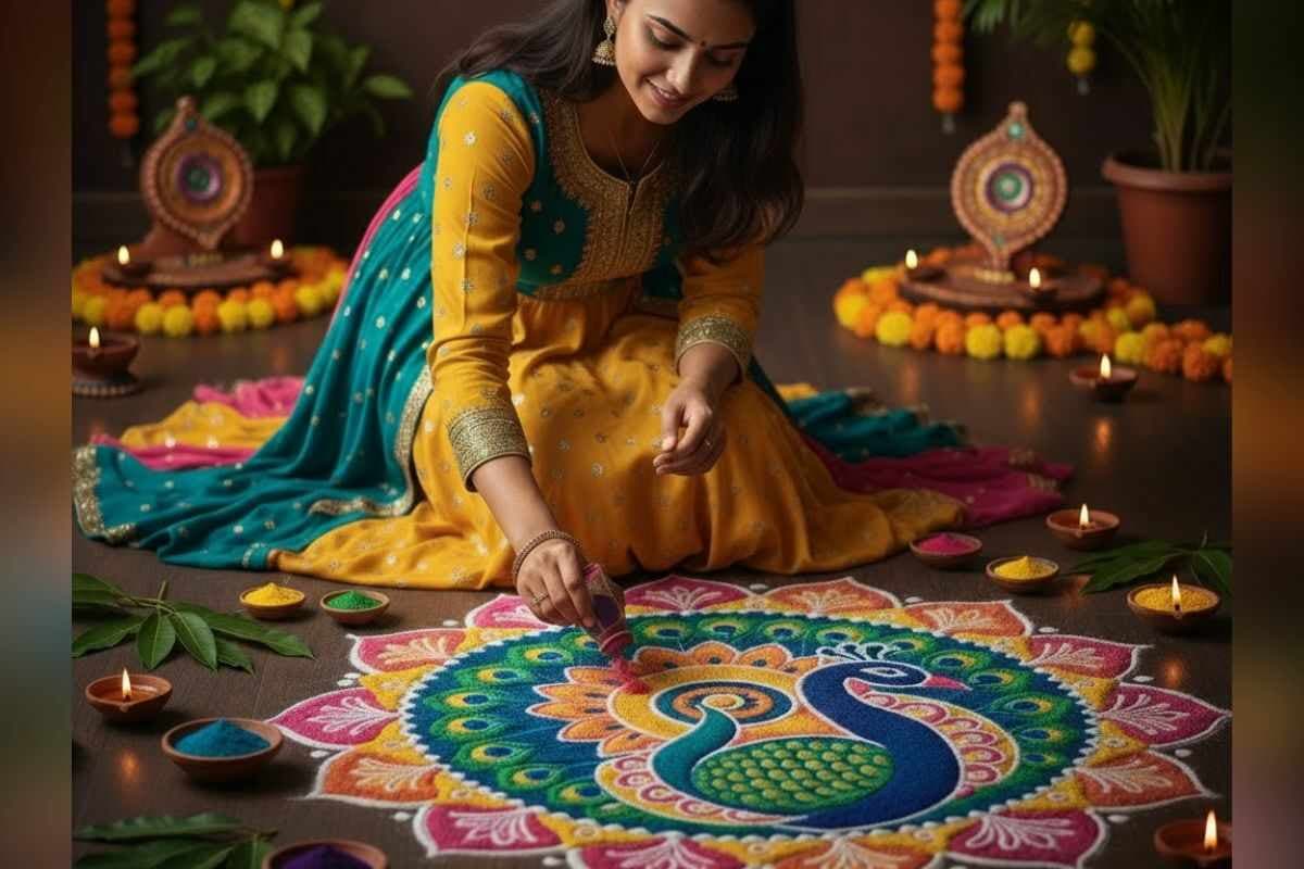 Rangoli Design For Diwali: ब्यूटीफुल रंगोली डिजाइनों से सजाएं घर का हर कोना, यहां देखें दिवाली स्पेशल बेस्ट रंगोली डिजाइन 