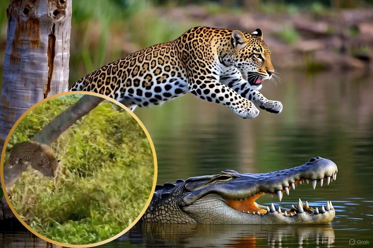 Viral Video: इतना बड़ा रिस्क लिया लेकिन रह गए हाथ खाली, शिकार छूटे तेंदुए का मुंह देखकर आ जाएगी हंसी