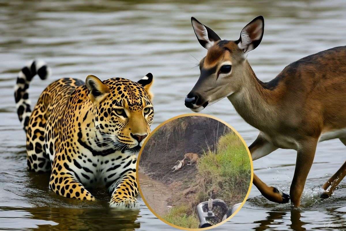 Viral Video: घात लगाकर बैठा था खतरनाक शिकारी, हिरणों का झुंड बन गया निशाना, वीडियो देखकर कांप जाएगा कलेजा