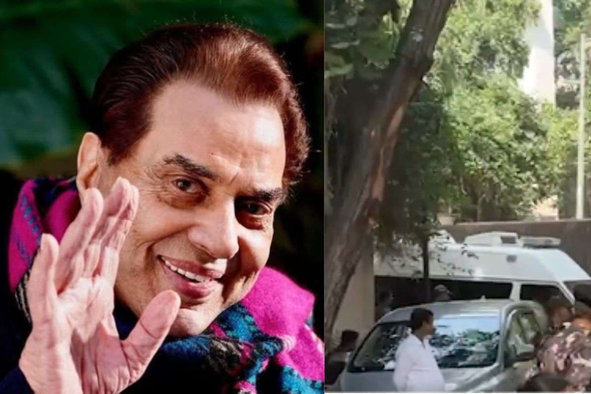 Dharmendra के घर पहुंची एम्बुलेंस, क्या फिर बिगड़ी दिग्गज एक्टर की तबीयत? मिलने पहुंचे सेलेब्स, VIDEO