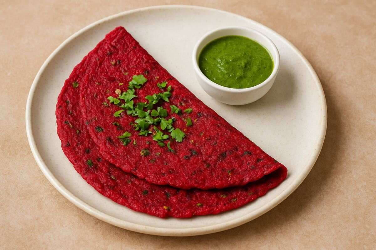 beetroot chilla