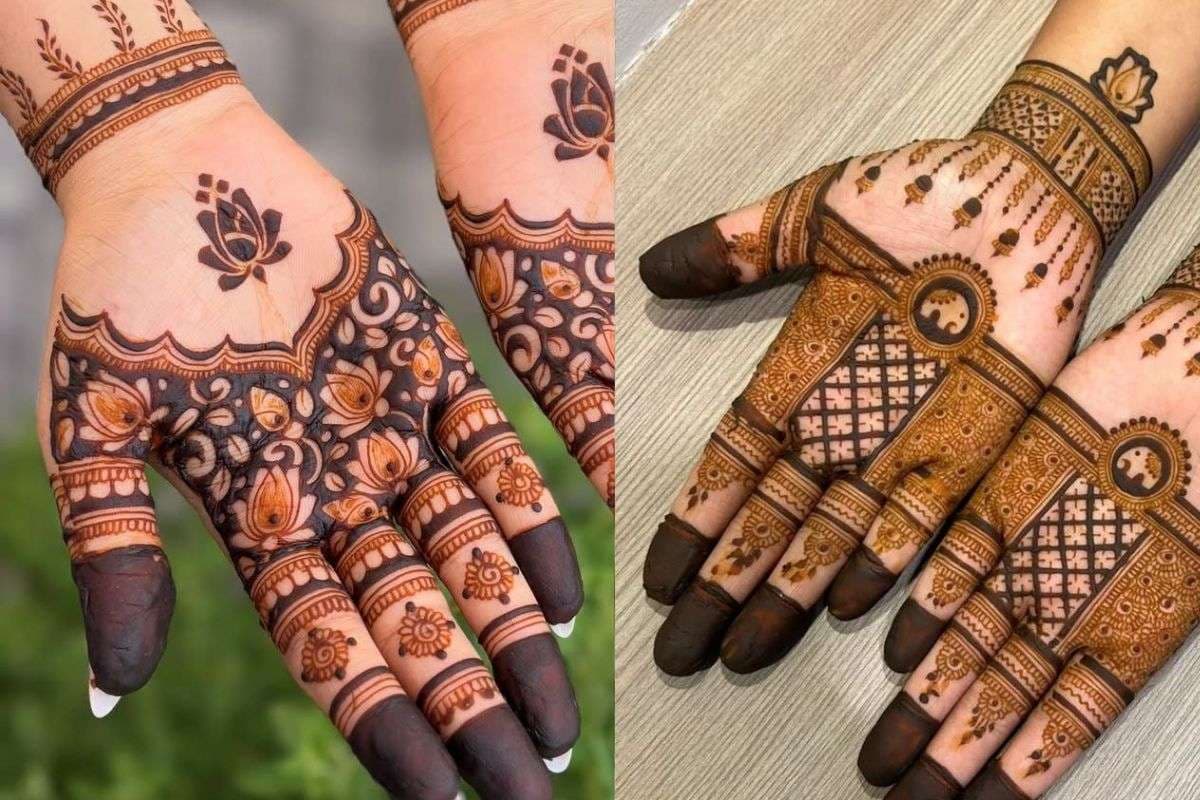 front hand mehndi
