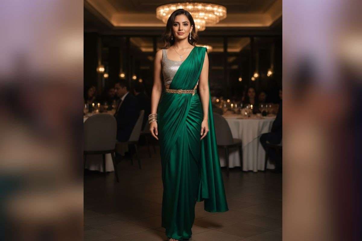 satin saree