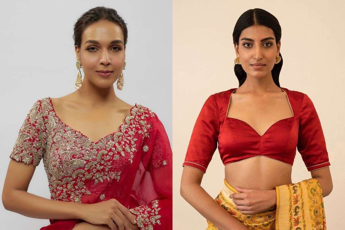 Red silk blouse  (Image Source: pinterest)