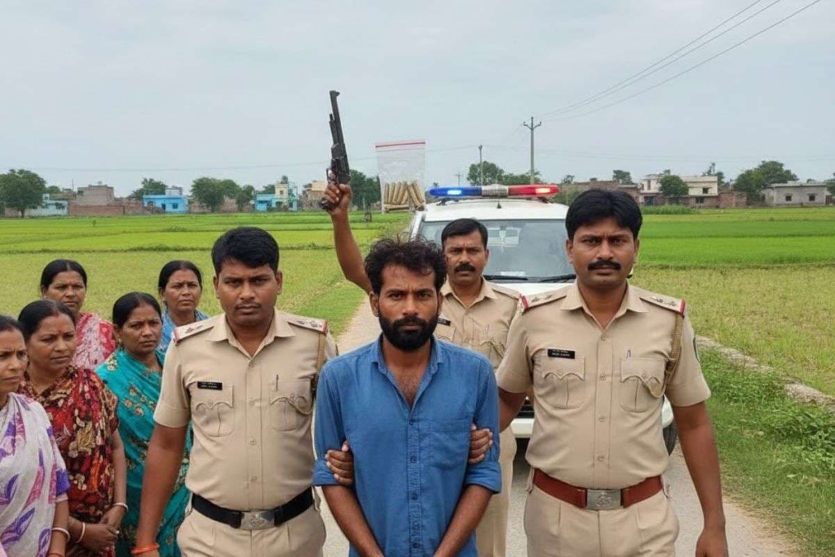 भागलपुर के नवगछिया में एक घंटे में गोलीकांड का खुलासा, 12 जिंदा कारतूस बरामद