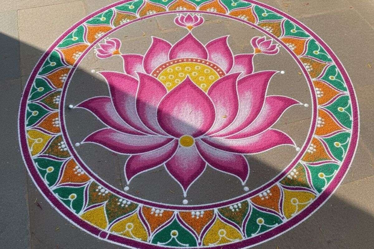 Lotus Rangoli