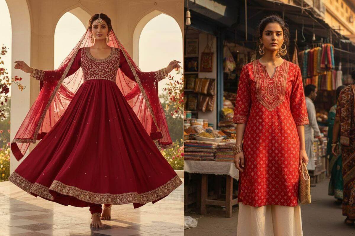 Red Suit Design: अपने लुक को खास बनाएं इन लेटेस्ट रेड सूट डिजाइन के साथ