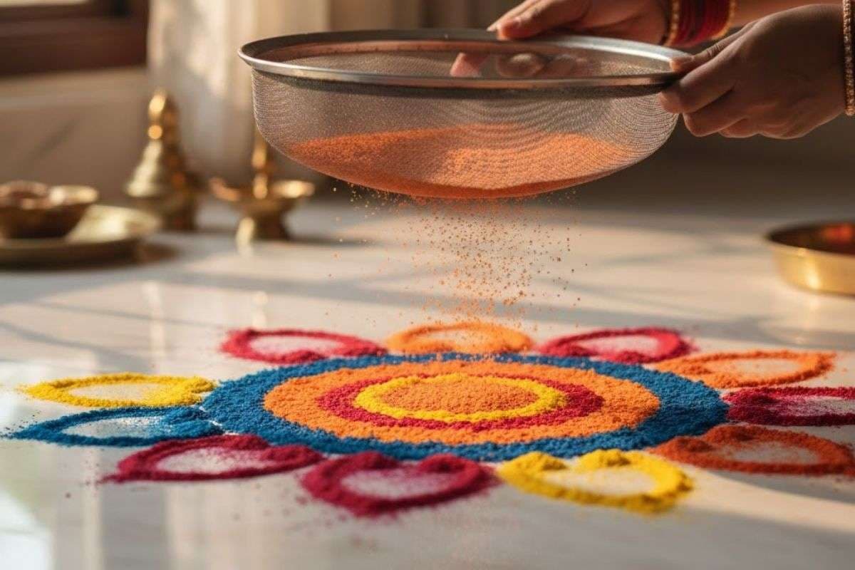 Sieve Rangoli