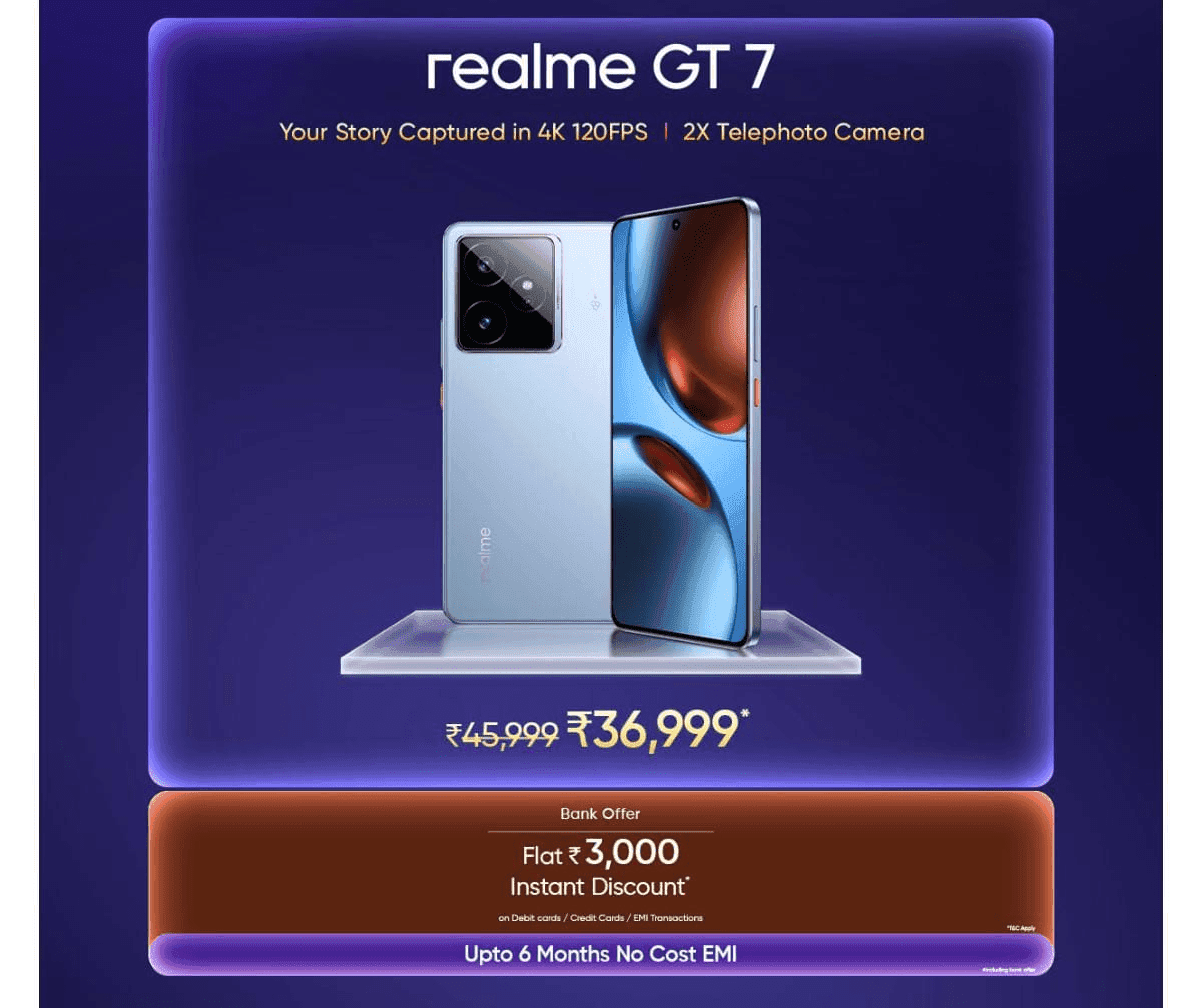 रियलमी जीटी 7 प्राइस 