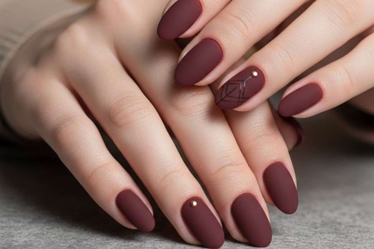matte nail art