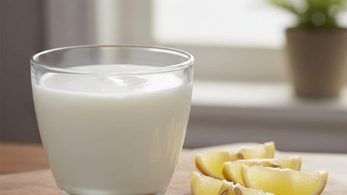 milk with lemon