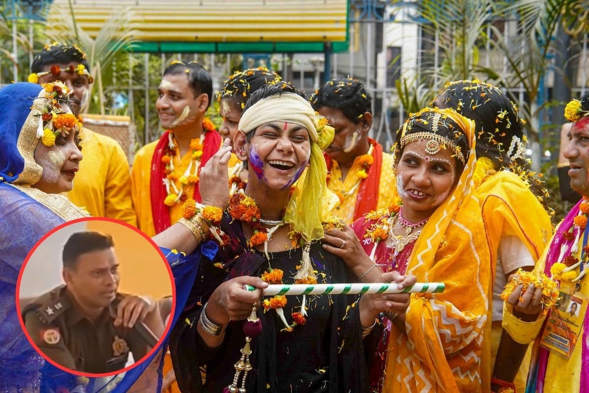 जिन्हें रंग से परहेज होली में घर पर रहें, पुलिस अधिकारी का वीडियो वायरल