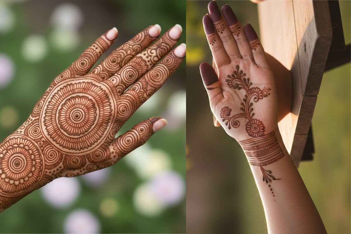 कम टाइम में चाहिए परफेक्ट डिजाइन, तो लगाएं ये सिंपल मेहंदी 