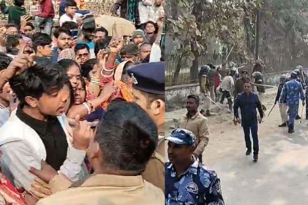 दरभंगा में पुलिस पर फेंके गए पत्थर, गुस्साए लोगों पर लाठीचार्ज, जानिए क्या है मामला