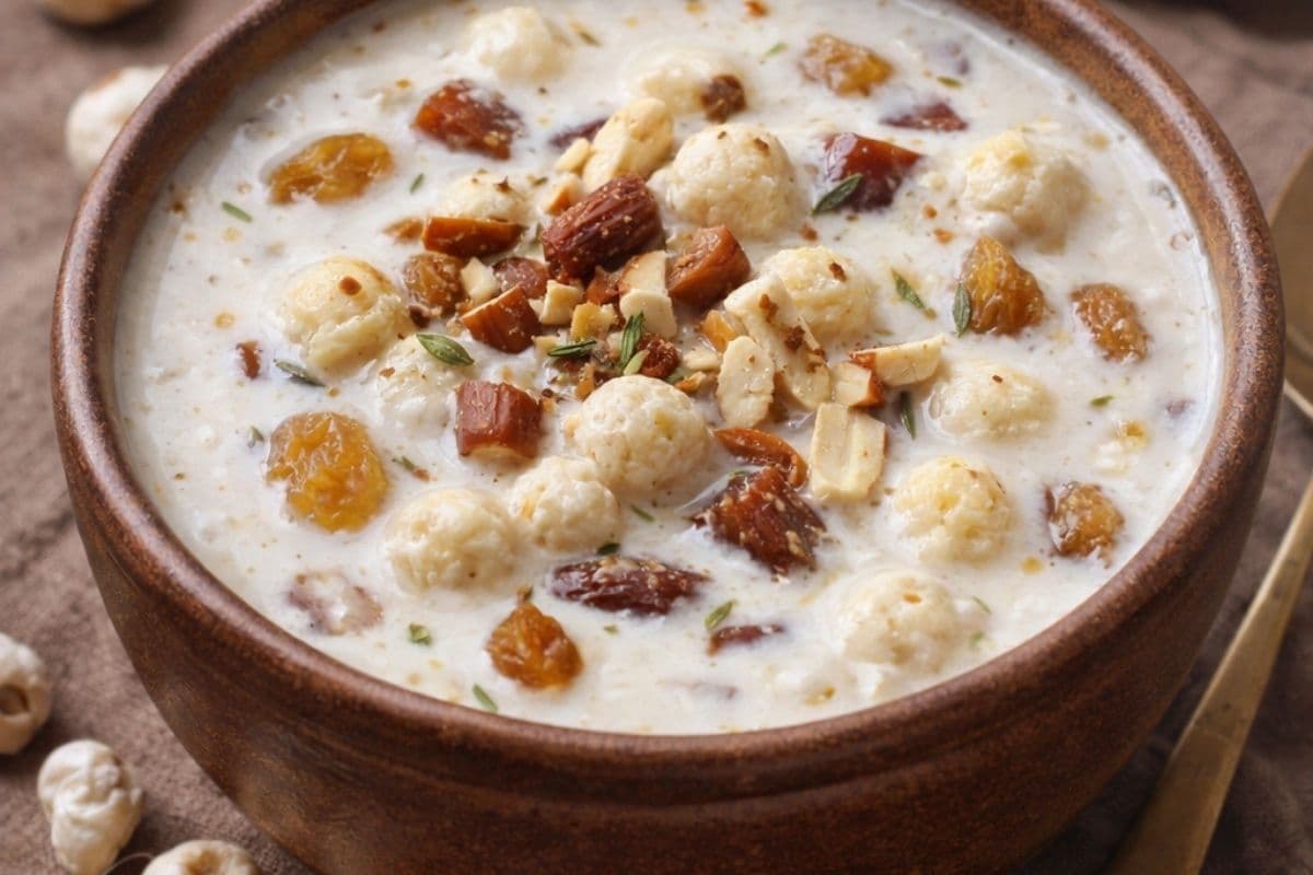 डायट फ्रेंडली मखाना खीर रेसिपी, बिना चीनी पाइए भरपूर स्वाद