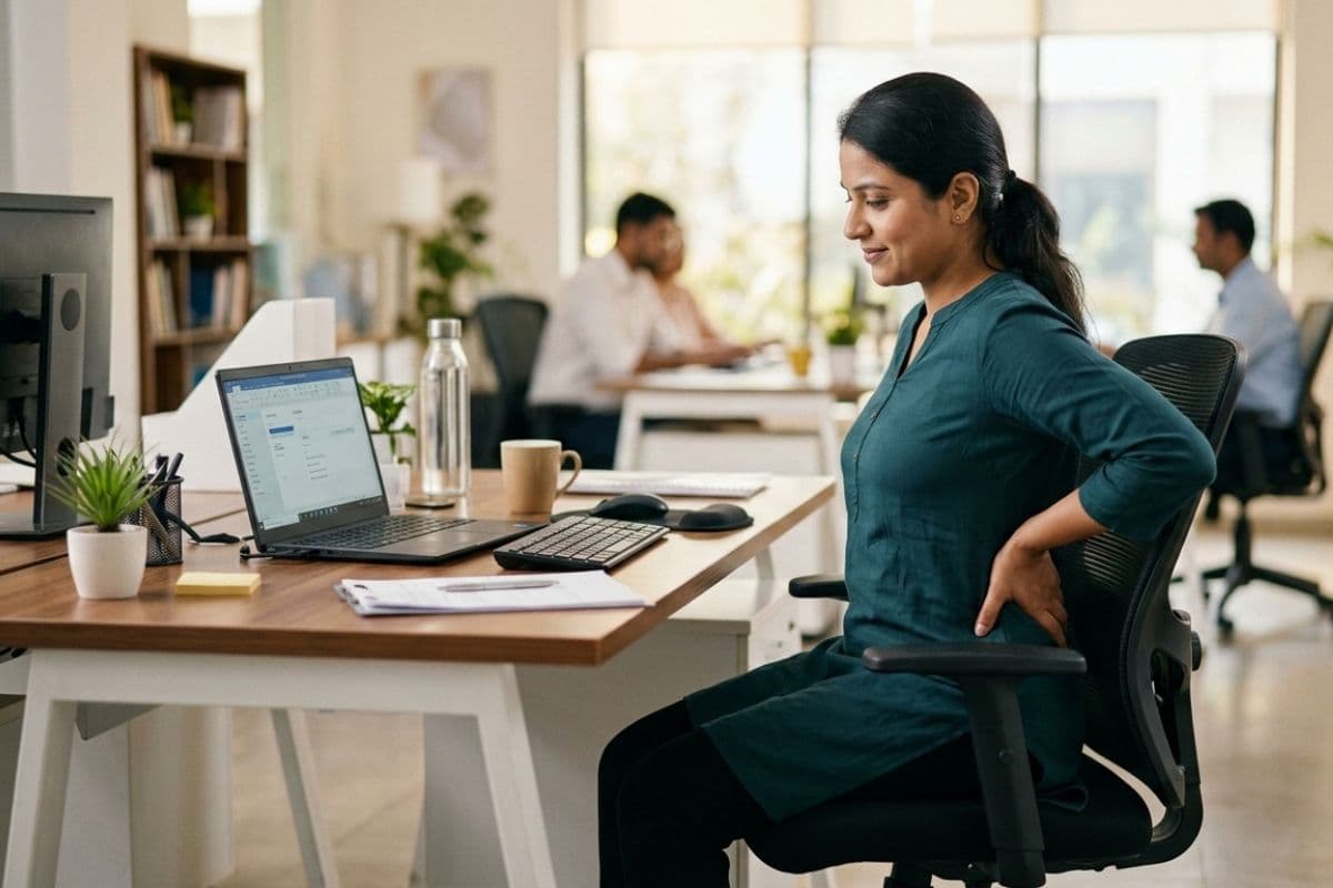 घंटों कुर्सी पर बैठकर काम करने से जकड़ गई है कमर? एक्सपर्ट से जानिए राहत पाने के तरीके