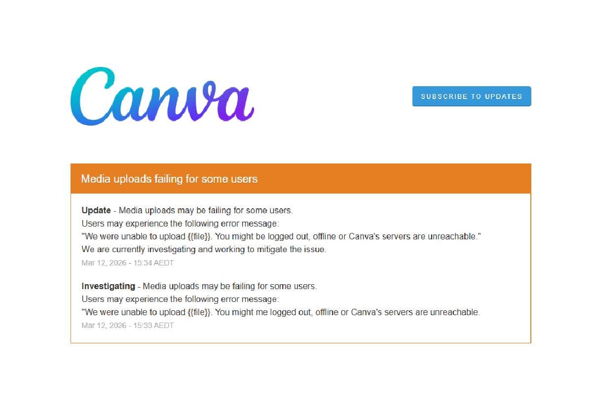 Canva Down: यूजर्स परेशान, नहीं क्रिएट कर पा रहे इमेज