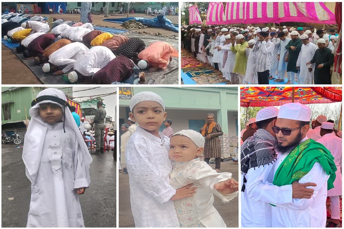 Eid Namaz: रांची, धनबाद और साहिबगंज में अता की गई ईद की नमाज, विभिन्न तरह की पोशाकों में नजर आए बच्चे