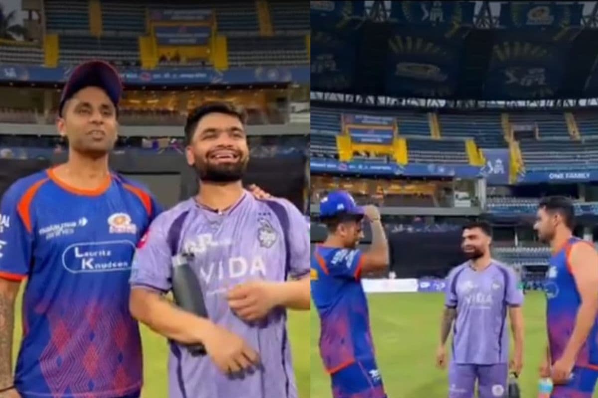क्या आज रिंकू सिंह का ‘सूर्या नमस्कार’ बिगाड़ेगा MI का खेल? मैच से पहले मस्ती का वीडियो वायरल