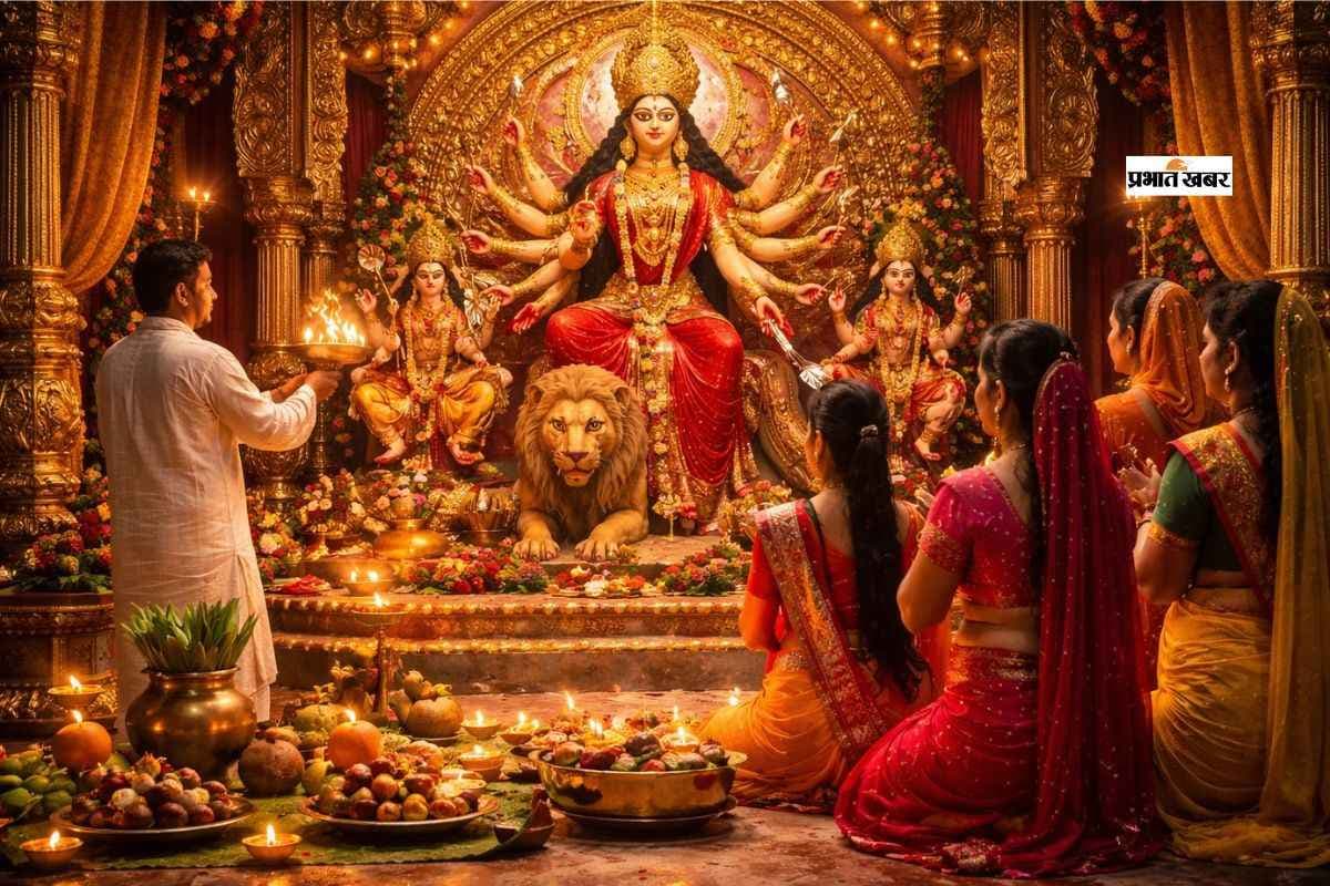 नवरात्र पूजन: महाशक्ति की उपासना, सृष्टि, साधना और नारी सम्मान का दिव्य संदेश