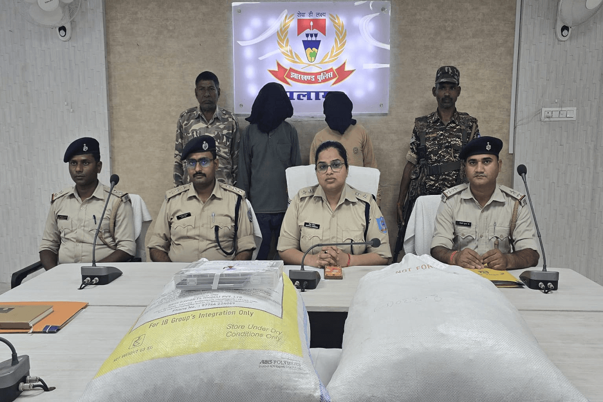 पलामू पुलिस ने 35 लाख का डोडा किया बरामद, दो गिरफ्तार