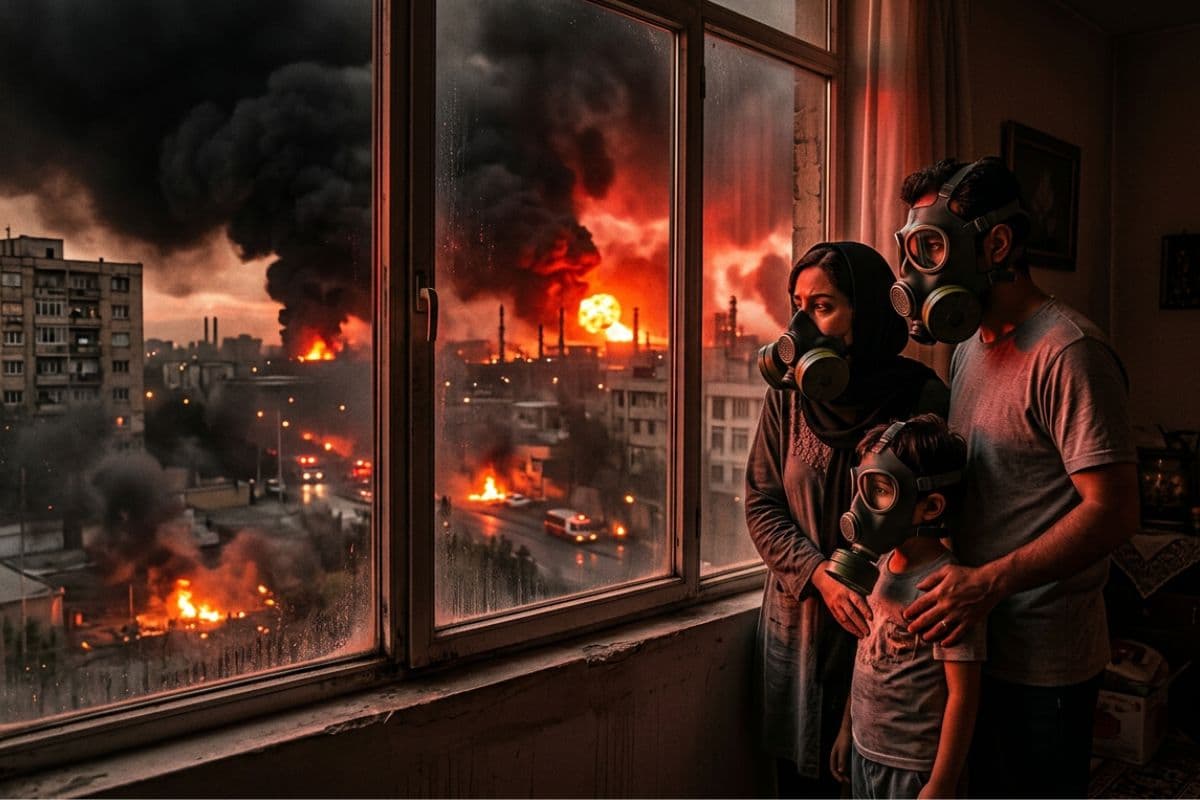 Iran: तेहरान बना ‘गैस चैंबर’, इजरायली हमले के बाद आसमान से बरस रही ‘काली मौत’   