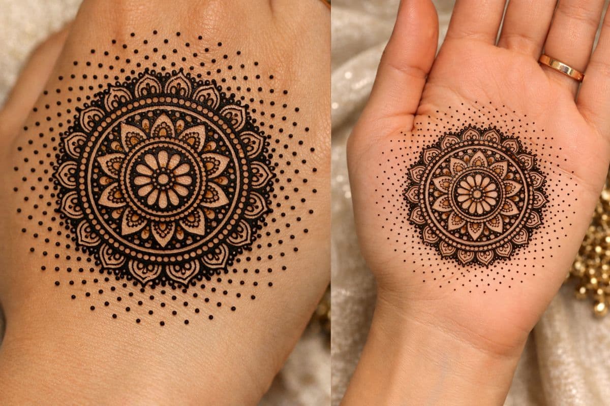 dot mehndi design