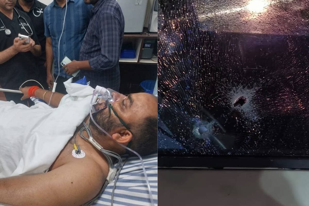 धनबाद में कोयला कारोबारी पर जानलेवा हमला, गोली लगने से घायल, साथी पर रॉड से वार