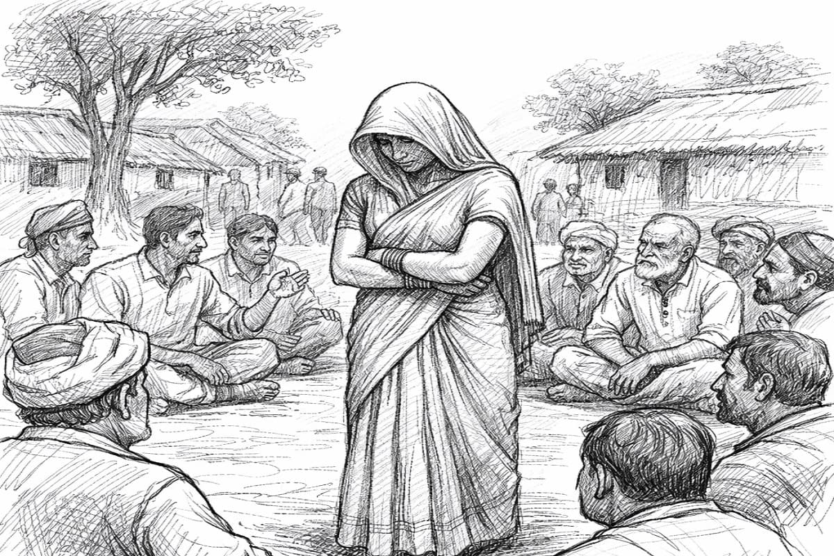 पति को छोड़ प्रेमी संग रहना चाहती थी दो बच्चों की मां, भरी पंचायत में माता-पिता ने कर दी पिटाई