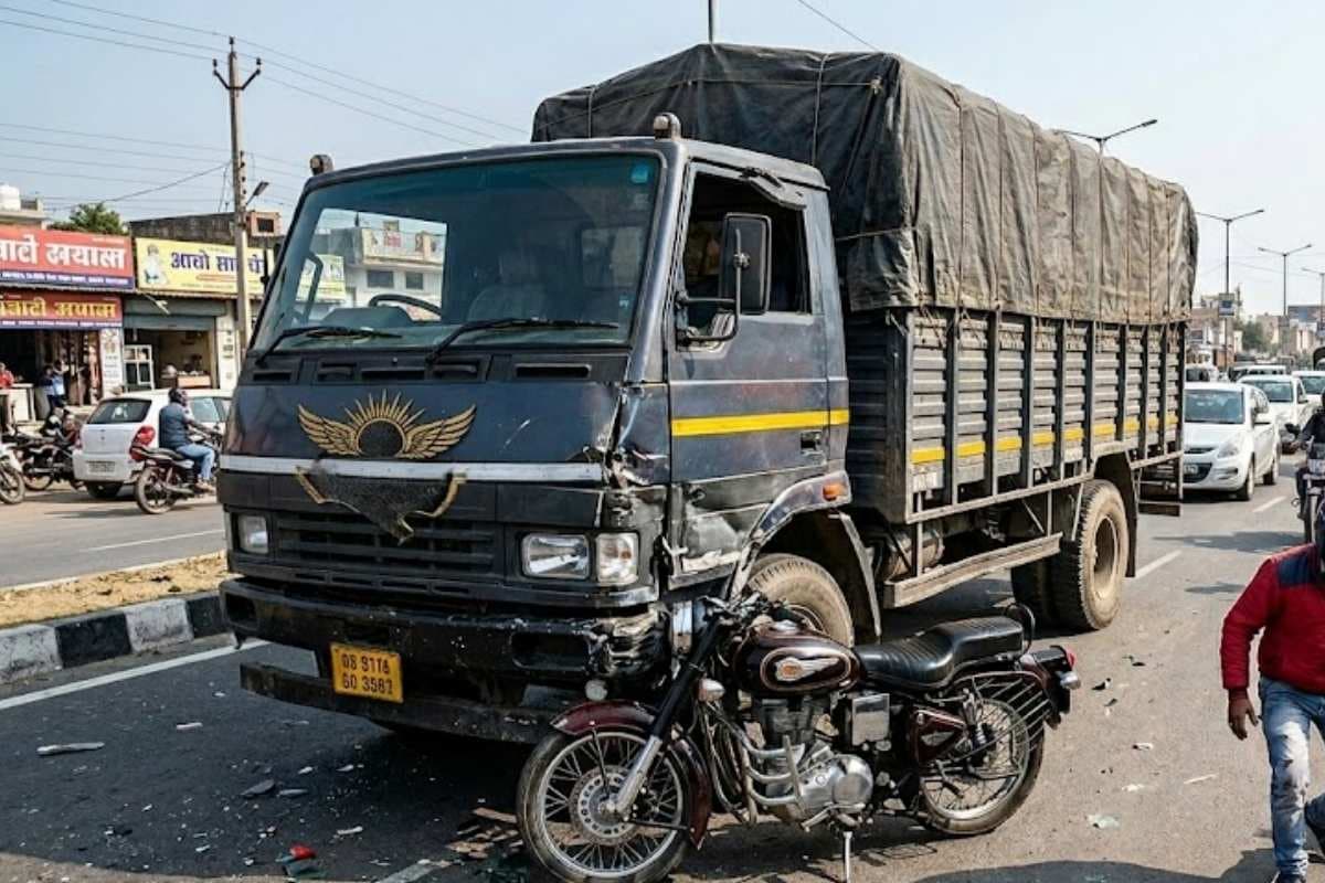 जामताड़ा के लखनपुर में सड़क दुर्घटना, ट्रक की टक्कर से बाइक चालक की हुई मौत