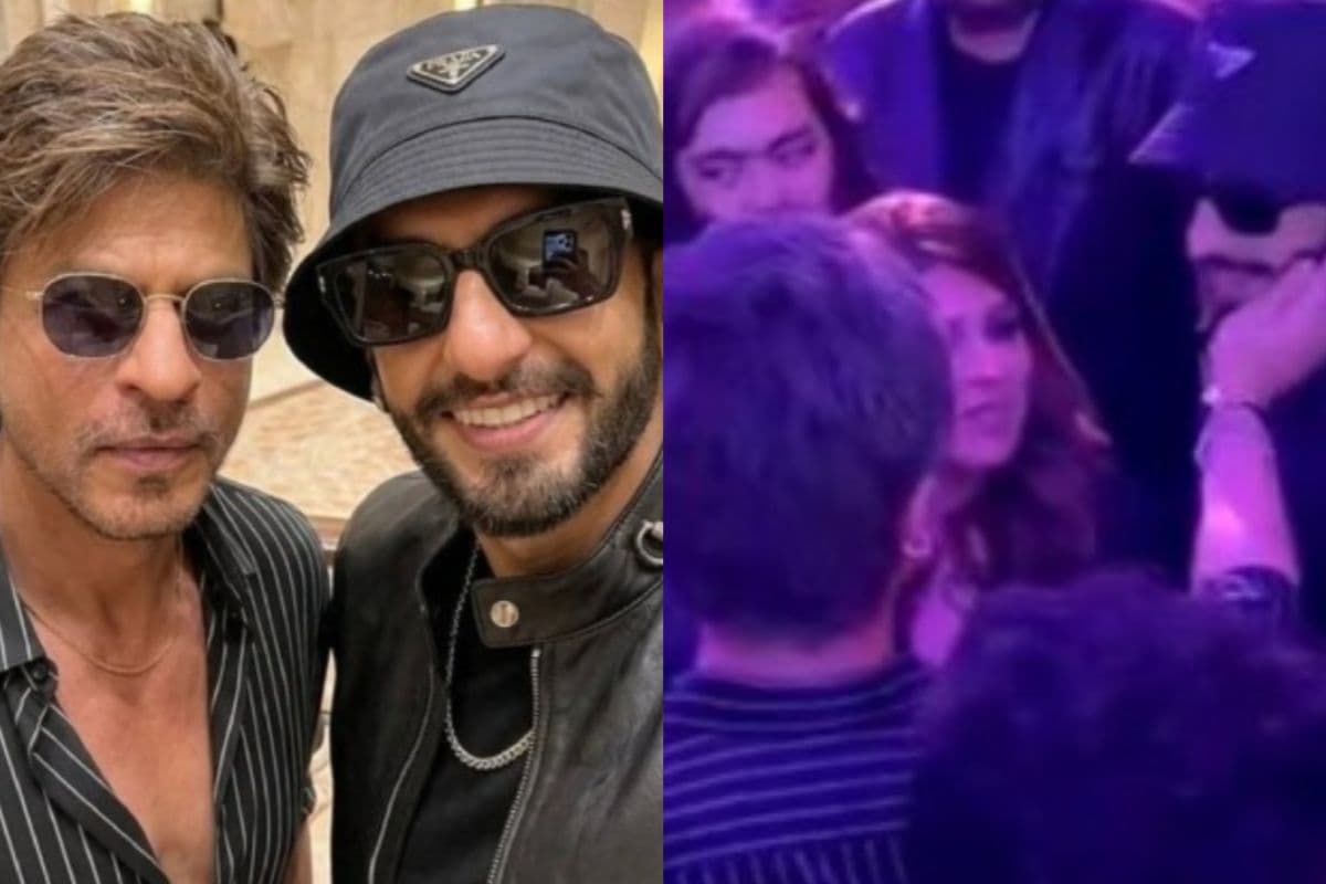 अनंत अंबानी की पार्टी में शाहरुख ने सहलाया रणवीर सिंह का गाल, वीडियो हुआ वायरल