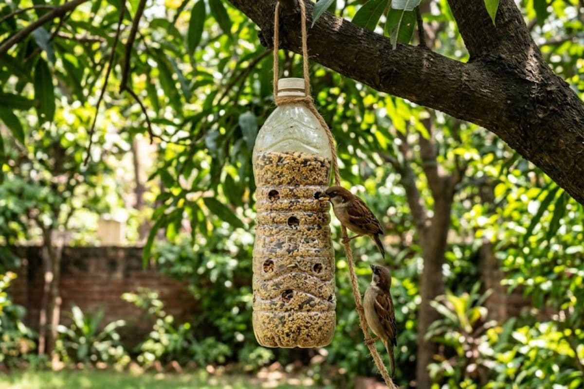 बर्ड फीडर (image: AI Generated)