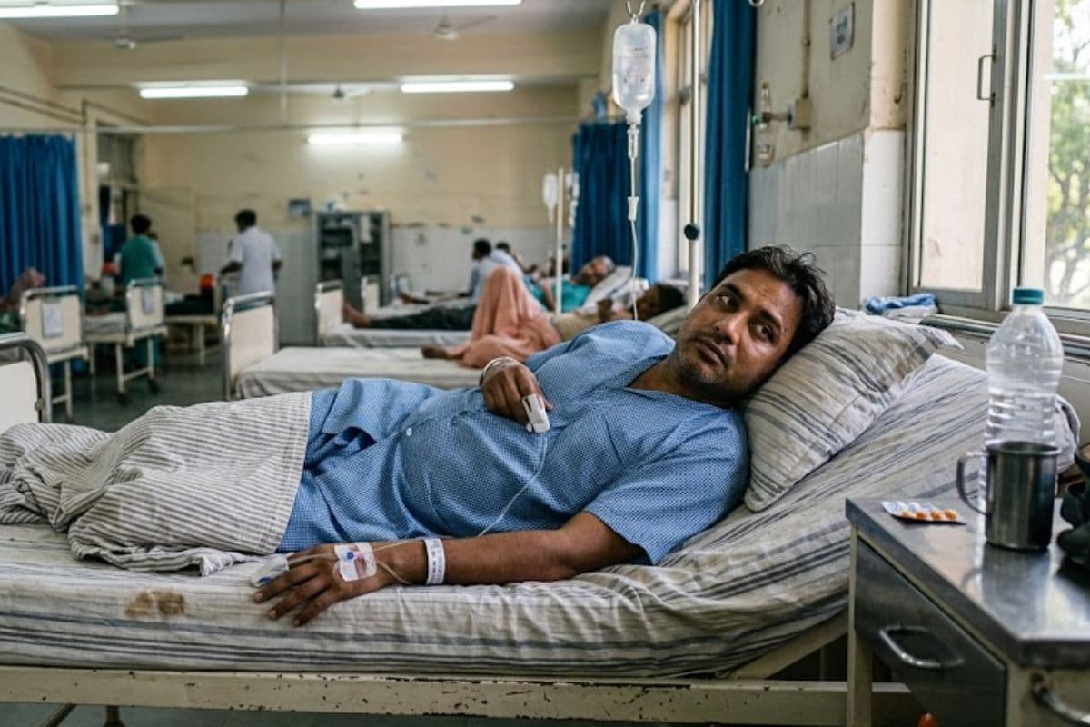 शराब पीने पर विवाद, पत्नी ने पति को पीटा, अस्पताल में भर्ती