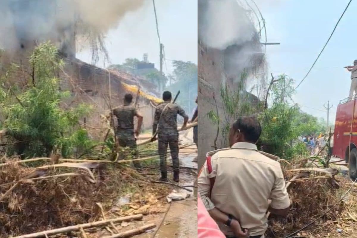 गया के कुबड़ी गांव में भीषण आग से तबाही, महिला की झुलसकर दर्दनाक मौत, गांव में मची चीख-पुकार