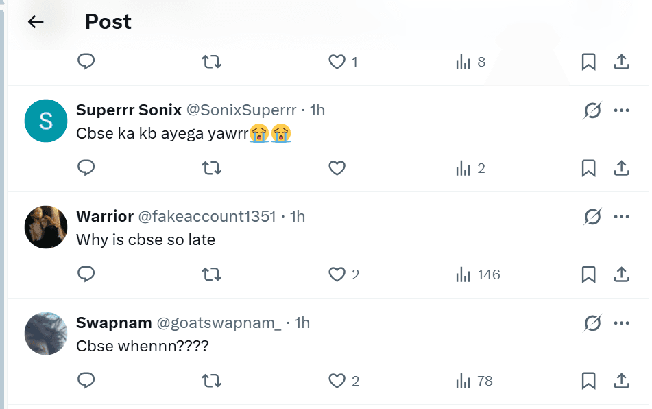CBSE result When X Comment 