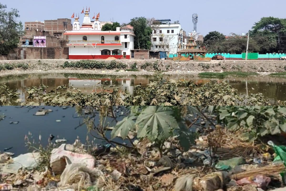 कभी दाल पकाने के लिए इस्तेमाल होता था पानी, आज कचरे से पट रहा छपरा का ऐतिहासिक शिल्पी पोखरा