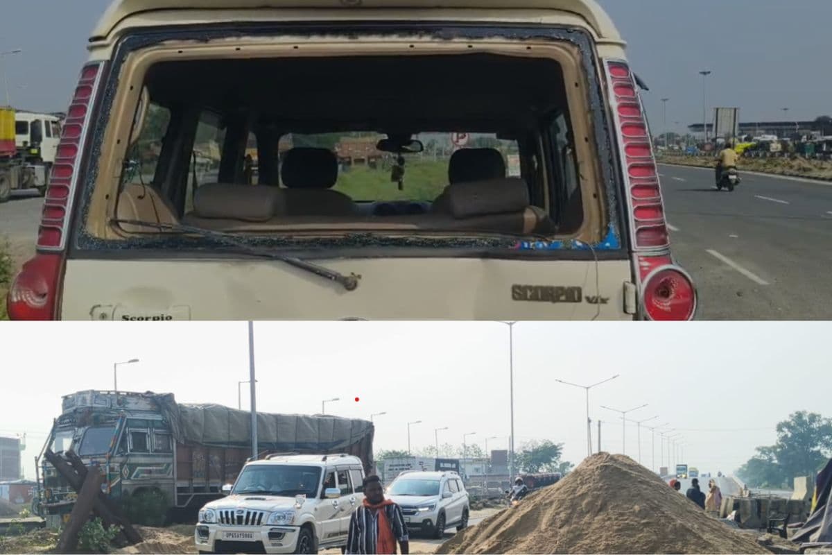 मोहनिया चेकपोस्ट पर दो हादसे: बालू लदा ट्रेलर पलटा, स्कॉर्पियो-ट्रक की टक्कर में 5 घायल