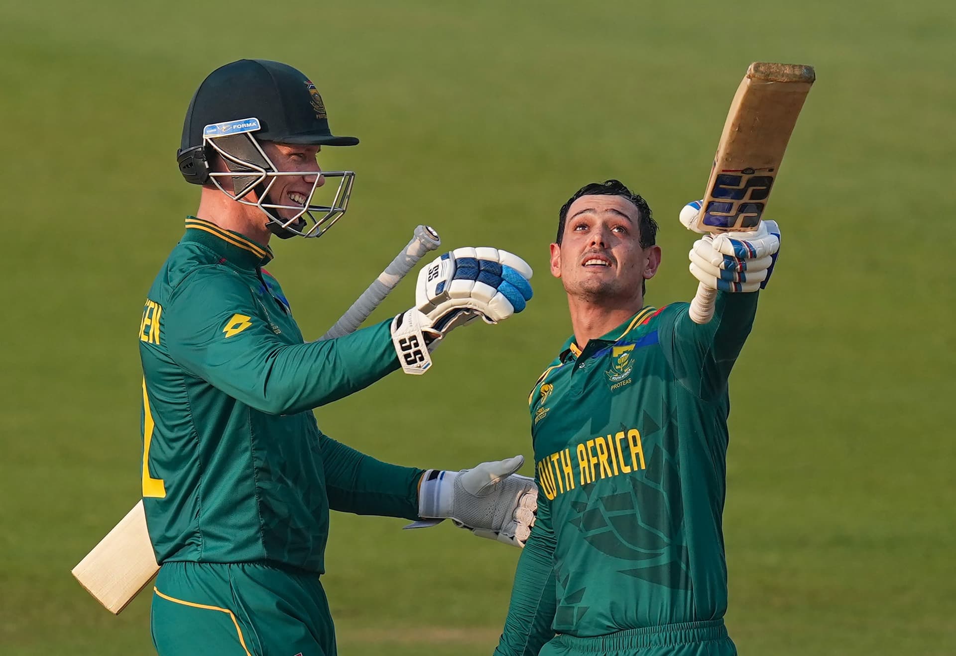 World Cup 2023: दक्षिण अफ्रीका ने न्यूजीलैंड को 190 रनों से रौंदा, डी कॉक और डुसेन का तूफानी शतक
