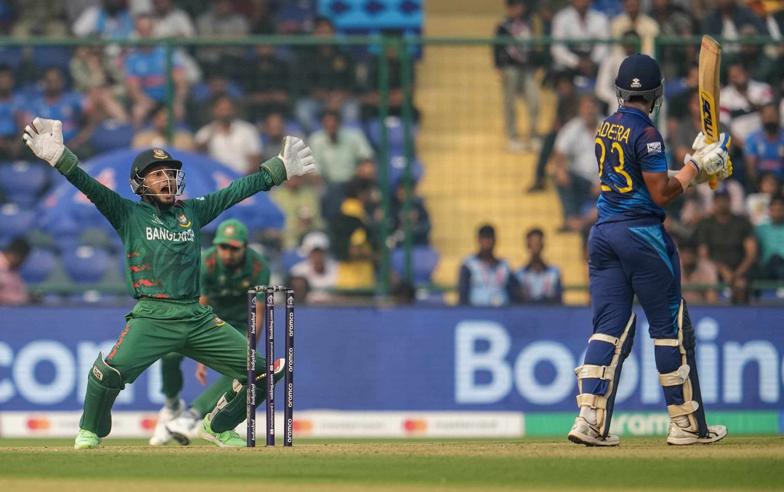 BAN vs SL: बांग्लादेश ने श्रीलंका को 279 रन पर किया ढेर, मैथ्यूज के टाइम आउट से बवाल