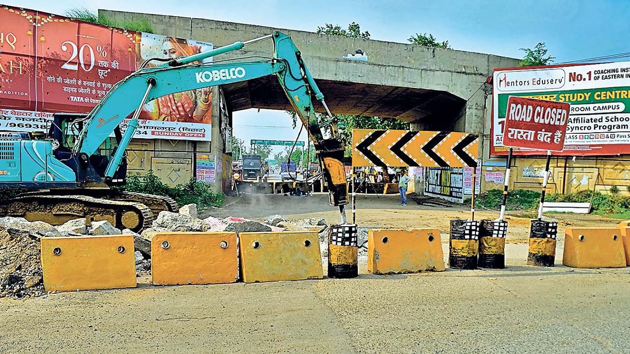भागलपुर में ढाई माह बंद रहेगी बाइपास ओवरब्रिज के पास बौंसी व अमरपुर सड़क, सर्विस रोड से गुजरेंगी गाड़ियां