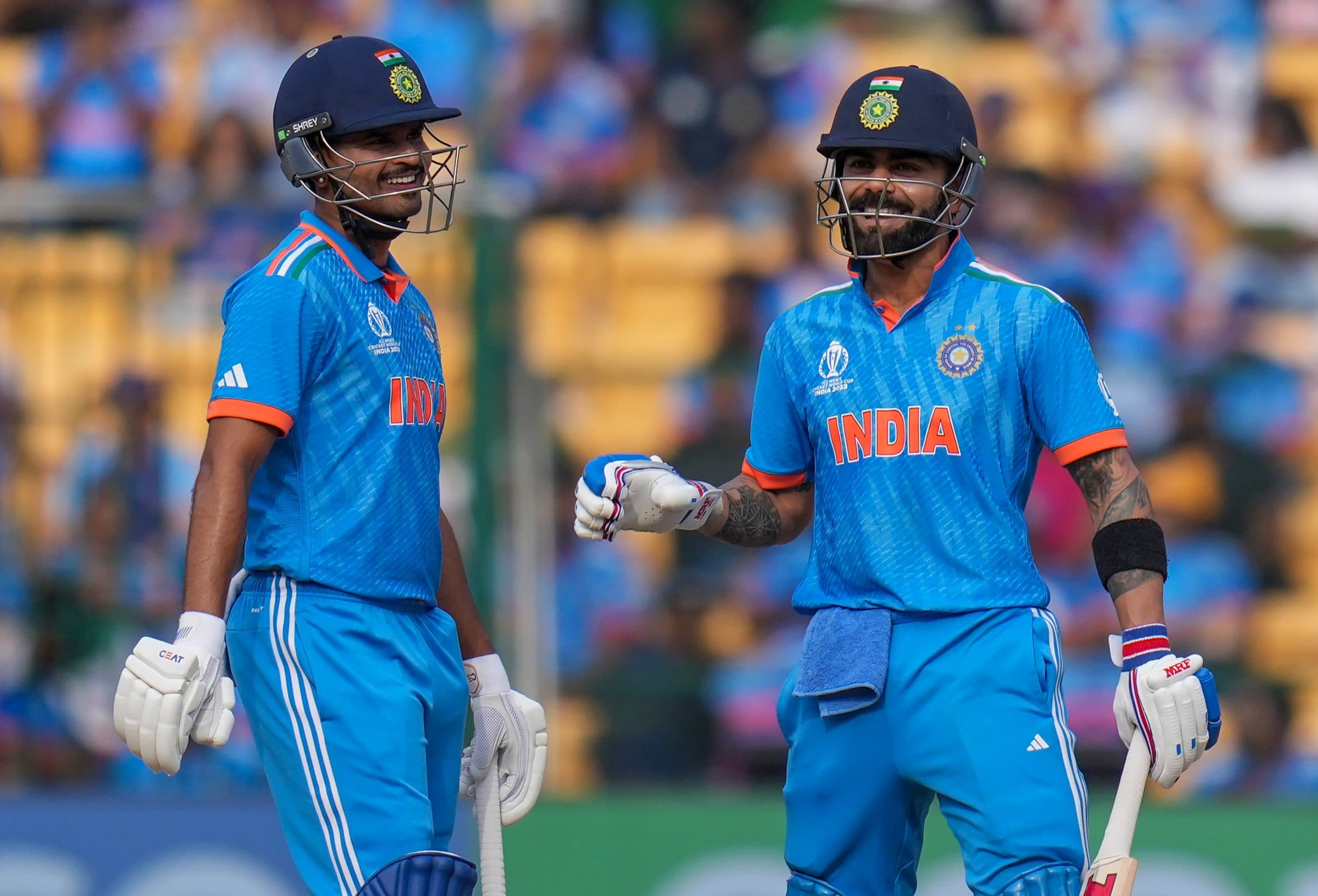 श्रेयस और राहुल के शतक से टीम इंडिया ने नीदरलैंड को दिया 411 रनों का लक्ष्य, बनें कई रिकॉर्ड, PHOTOS