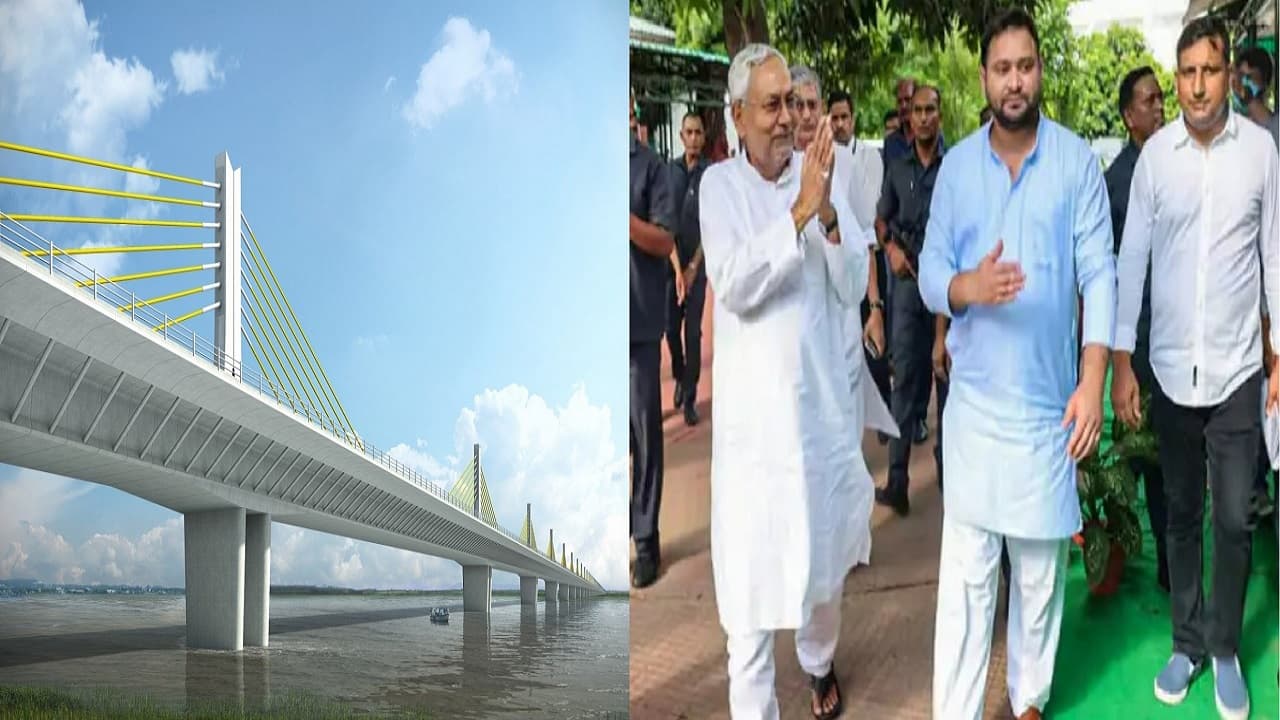 बिहार में बन रहे देश के सबसे लंबे केबल पुल निर्माण की बाधा होगी दूर, नीतीश-तेजस्वी खुद जाकर निकालेंगे समाधान