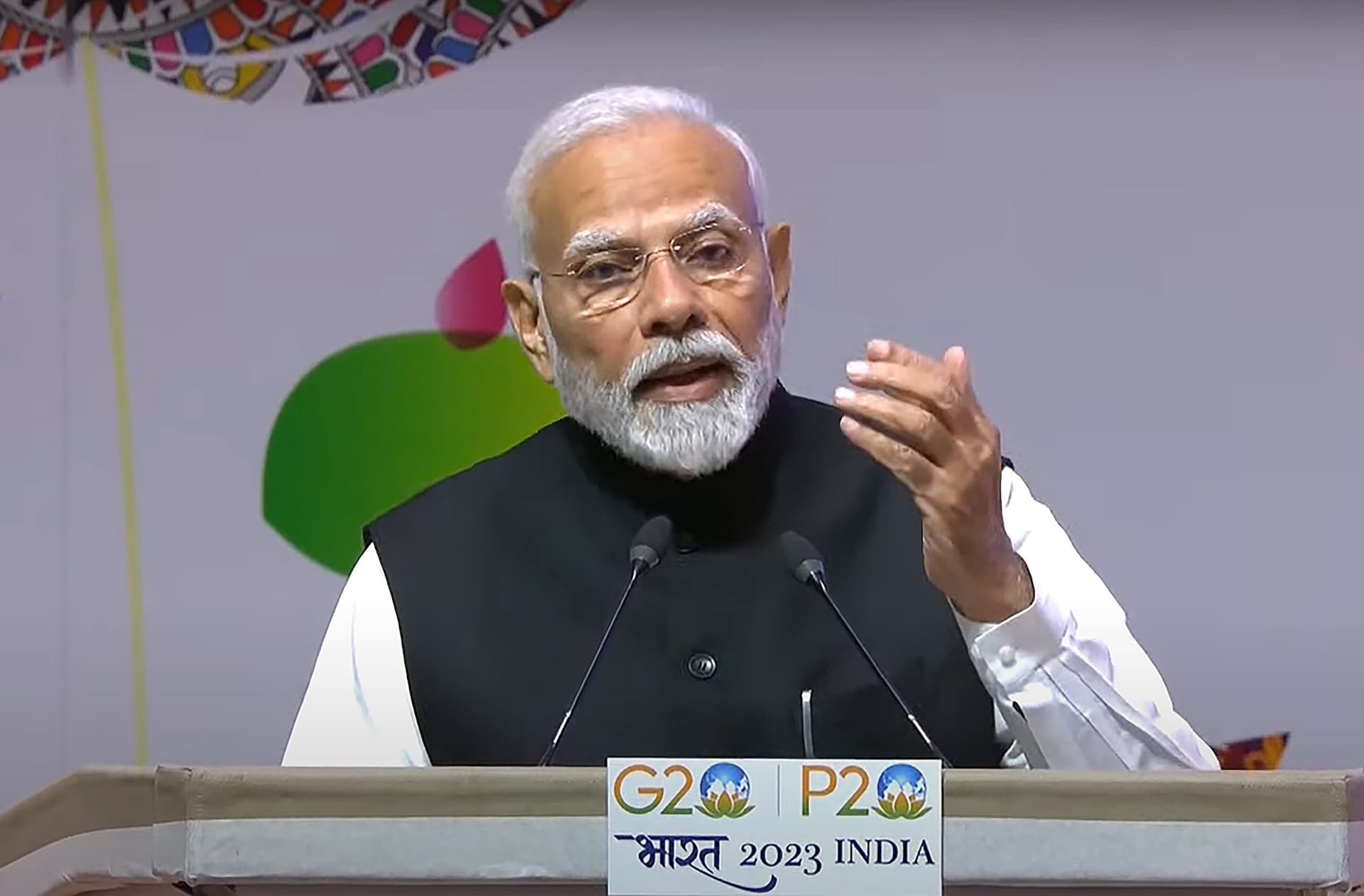 VIDEO: पीएम मोदी ने पी-20 समिट का किया उद्घाटन, कहा- 'भारत लोकतंत्र की जननी'